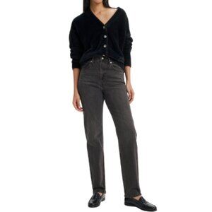 Levi's Womens 26 70s High Slim Straight Grey Wash Jeans